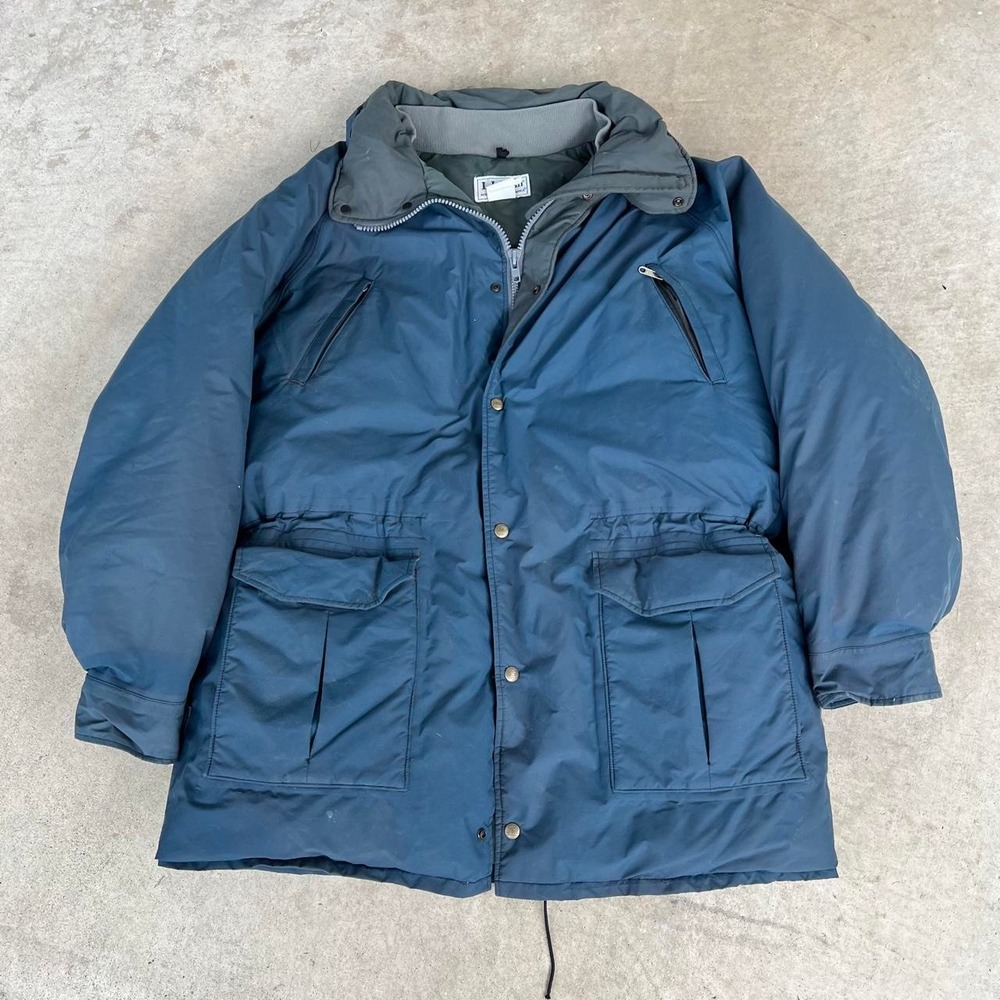 1990s L.L. Bean Maine Warden's Parka Gore-Tex Thinsulate Navy Jacket size XL